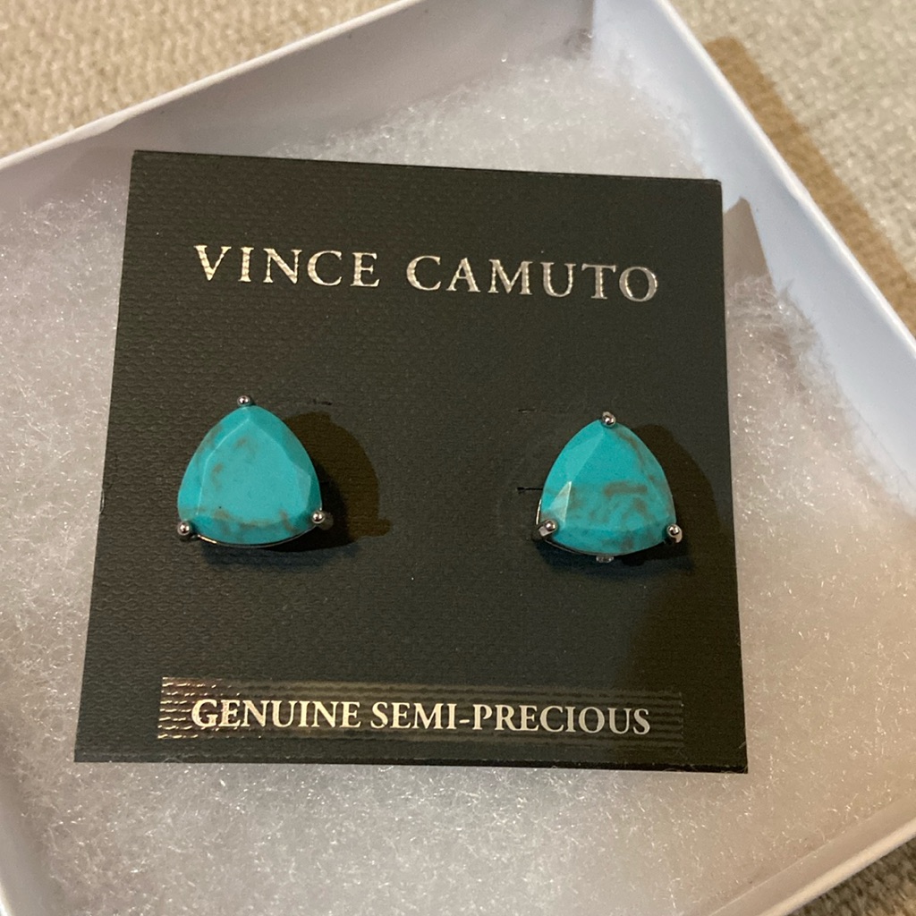 New Vince Camuto Precisely Cut Turquoise Earrings! These Are Gorgeous!